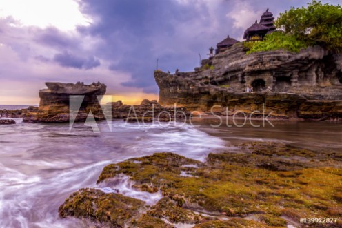 Picture of Tanah Lot Temple in Bali Indonesia - nature and architecture background